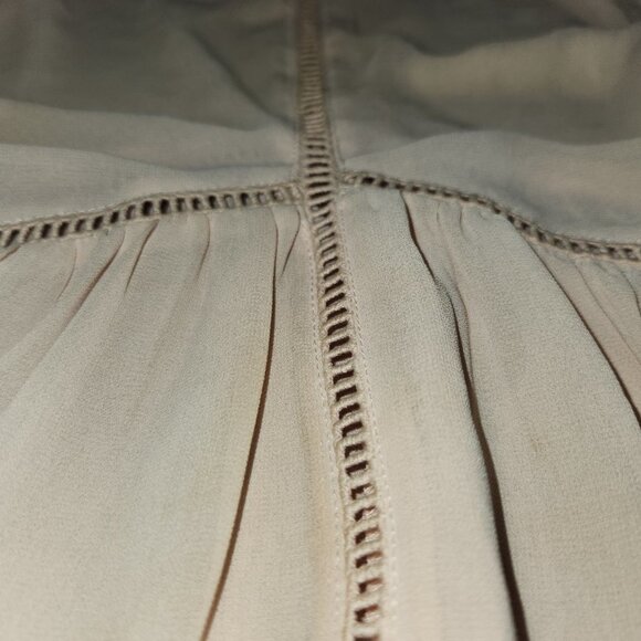 Torrid Sheer Beige Baby doll Blouse || 2X EUC - Picture 4 of 9